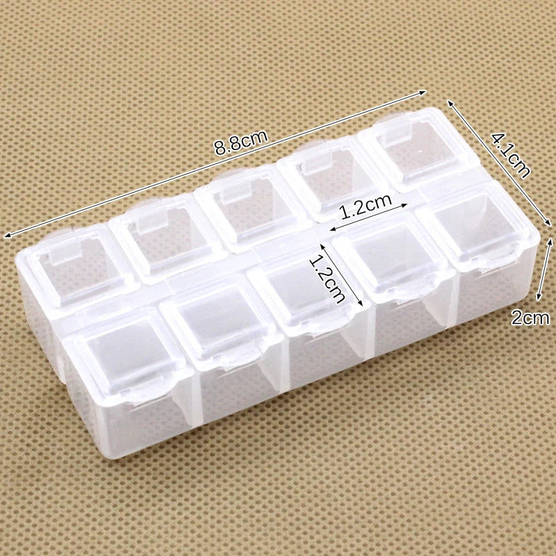 boîtes rangement transparentes multicolores boîtes organisation bijoux boutons elastiques pratique
