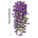 guirlande artificielle fleurs modernes rouge violet jaune rose blanche mariage anniversaire extérieur