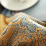 couette coton motif floral portable anti boulochage jaune bleu qualité printemps automne usage maison