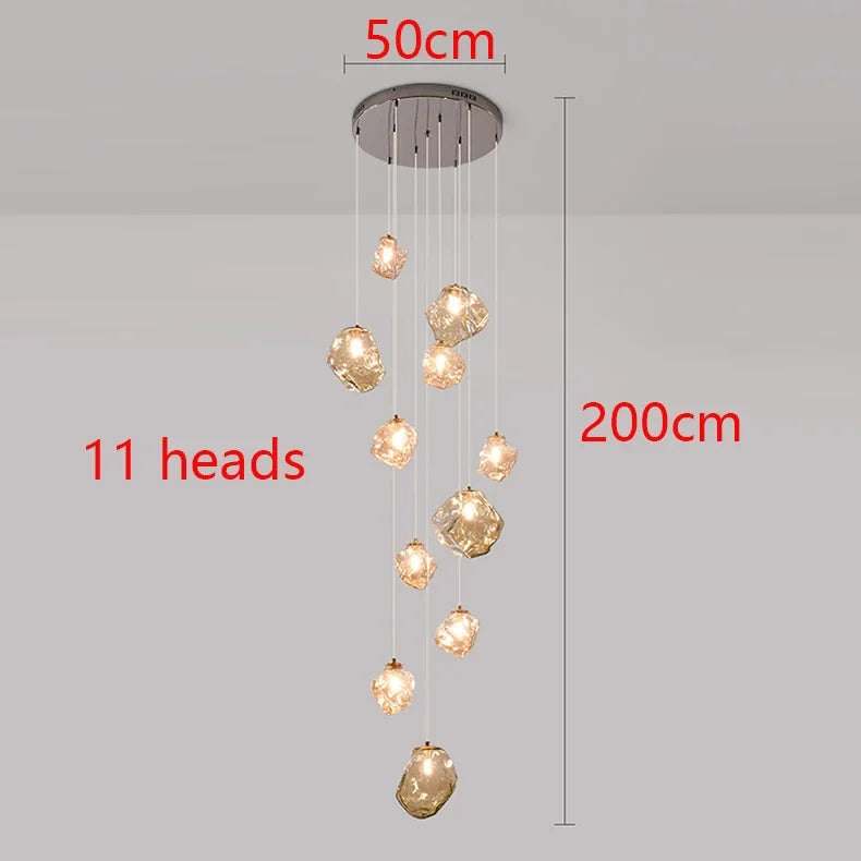 Suspension lumineuse moderne dorée noir formes géométriques brillantes salon chambre