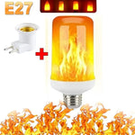 ampoule effet flamme led modes e14 e27 décoration intérieure simulant feu orange blanc