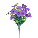fleurs artificielles violettes oranges jaunes roses blanches décoration intérieure moderne pendaison fête
