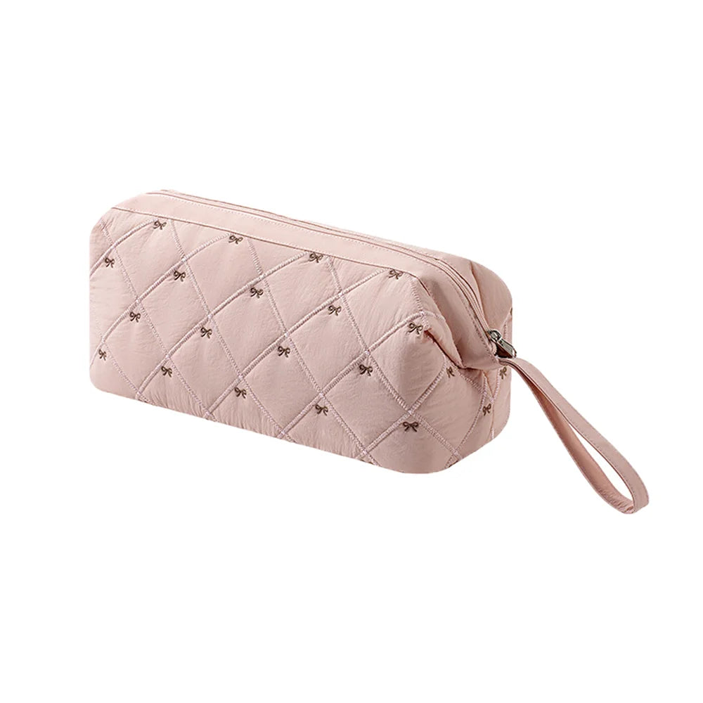 Sac main rose clair noir beige bordeaux quilted moderne élégant poignée amovible réutilisable polyester