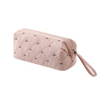 Sac main rose clair noir beige bordeaux quilted moderne élégant poignée amovible réutilisable polyester