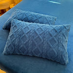 taies d'oreiller géométriques polyester modernes couleurs vives rose orange violet vert bleuclair confortables maison