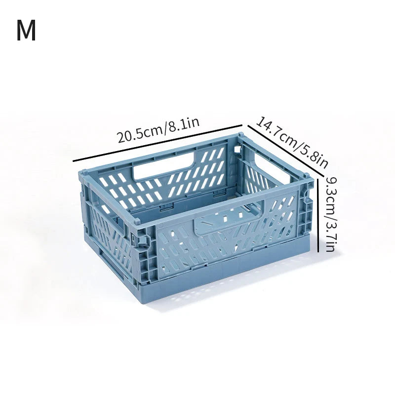 panier rangement pliable plastique perforé maison organisateur moderne