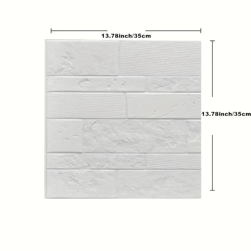 panneau décoratif mural blanc brique moderne adhésif salon chambre mariage imperméable résistant moisissures PVC