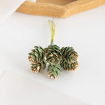 décoration mariage noël branches pin dorées accessoires couronne bricolageextérieur rustique