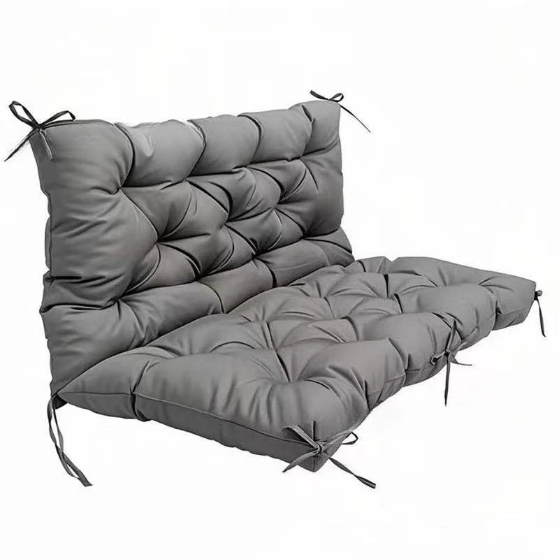 coussin balançoire bleu marine tufté confortable 150x50x12.7cm chaînes métalliques non amovible lavable main