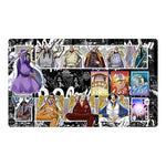 tapis souris anime personnages combats dialogues rouge noir violet marron illustrations opaques
