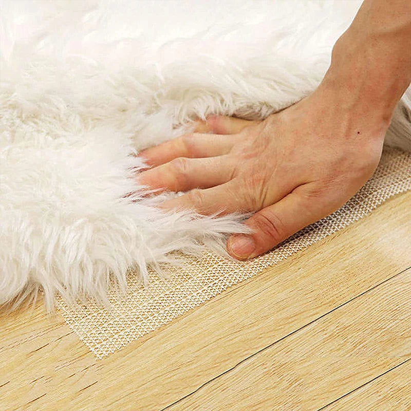 tapis antidérapant anti slip sol antidérapant tissage minimaliste motif floral salon chambre
