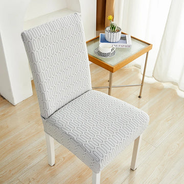 housse chaise moderne tissu extensible protecteur siège salle manger banquet