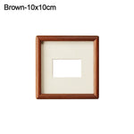 cadre photo bois grain visible moderne minimaliste adhésif fixation 10x10 19.2x14.2 16.6x11.6 21.7x16.7