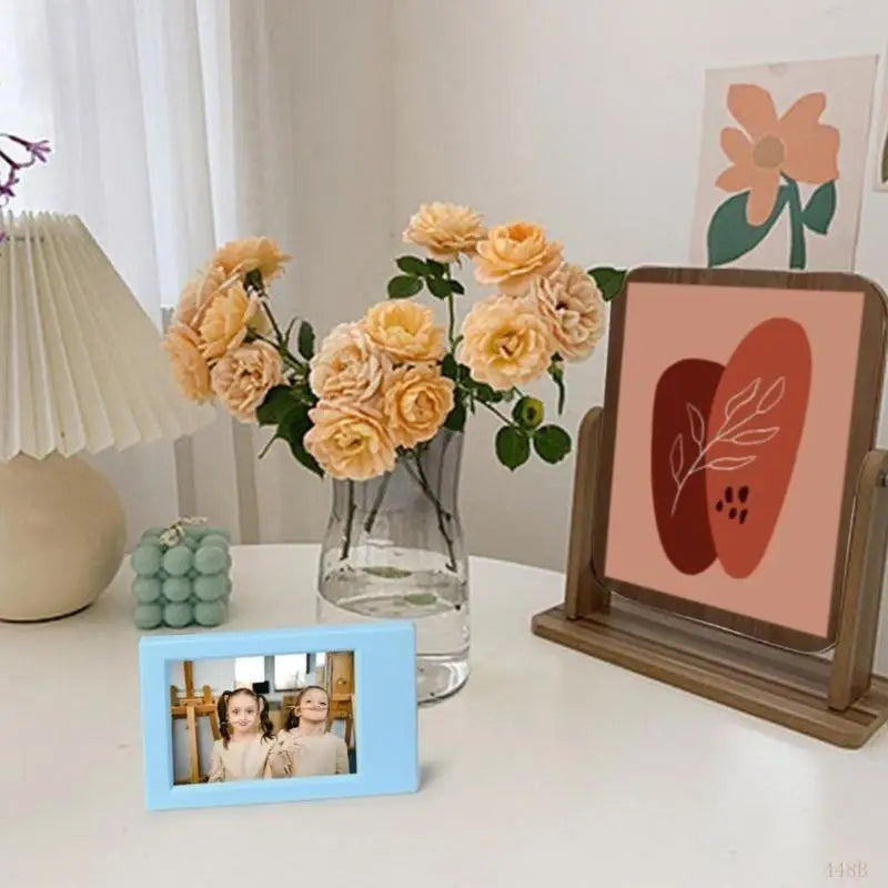 cadres photo rectangulaires miniatures couleurs multiples minimaliste decoratif adultes enfants