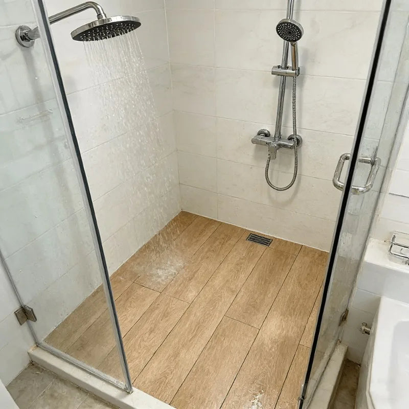 autocollants vinyle antidérapants sol salle bain bois moderne facile rouleau papier peint imitation naturelle