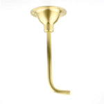 bras lampe murale moderne doré lisse plaque fixation métal