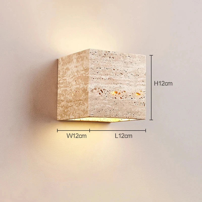 lampe murale moderne ampoules led beige marbrée éclairage ambiance chambre salon minimaliste fixée