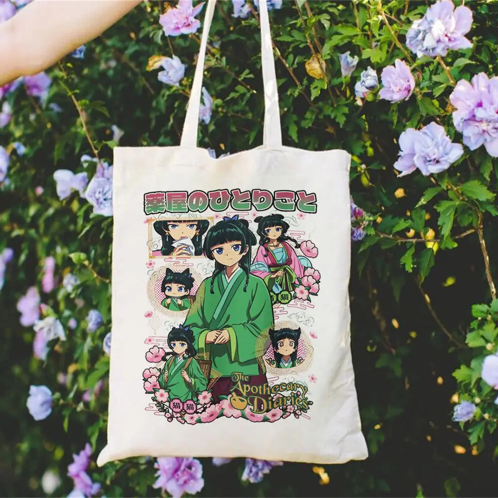 sac main blanc fille fleurs motifs floraux rétro décontracté sans fermeture éclair toileversible