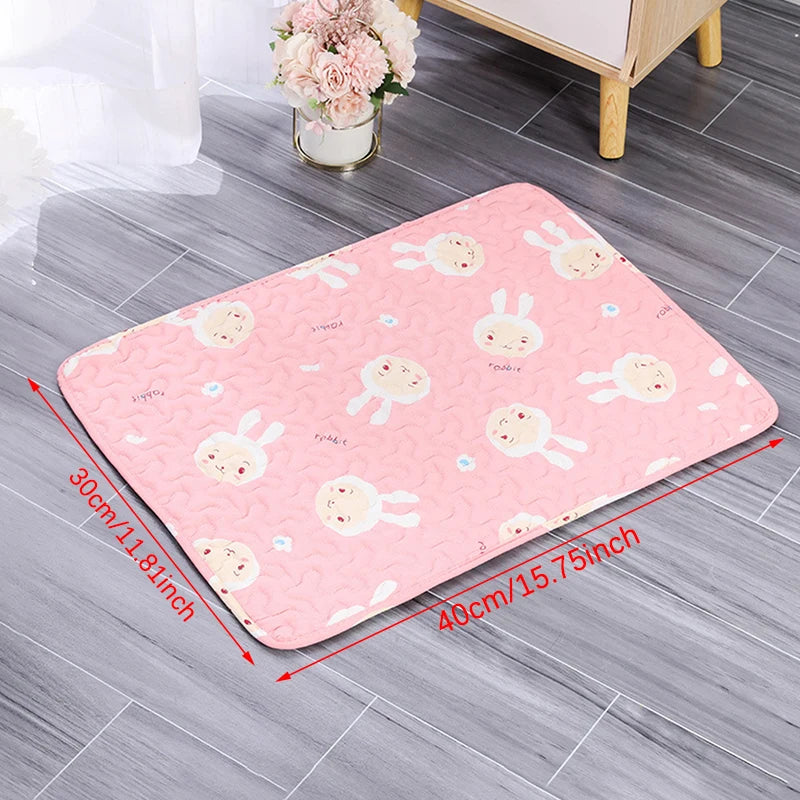 tapis d'entraînement lavable chiens motifs animaux rose vert bleu moderne