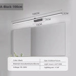 lampe murale moderne miroir intégré éclairage cuisine salle bain led 40 60 80 100cm