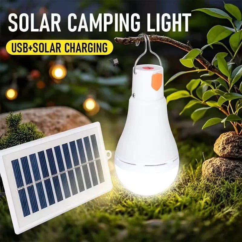 lampe solaire portable panneau solaire rechargeable usb télécommande éclairage camping urgence étanche ip65 abs