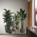 sticker mural plante verte pot naturel minimaliste deco chambre salon pieces
