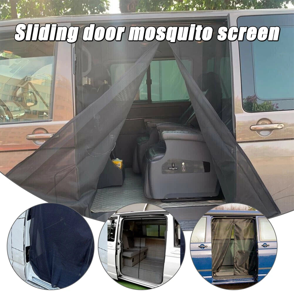 rideau anti moustiques noir maille fine moderne poignées boutons fermeture protection insectes