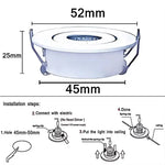 Spot LED Downlights 12V Blanc Noir Doré Argenté Clips Modernes Minimalistes Puces LED COB
