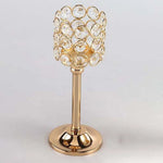 bougeoir moderne or argent cristal élégant table maison mariage