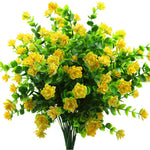 bouquet artificiel fleurs simples feuilles vertes moderne extérieur mariage anniversaire baby shower
