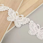 ruban dentelle blanc papillons classique romantique polyester adulte femmes hommes