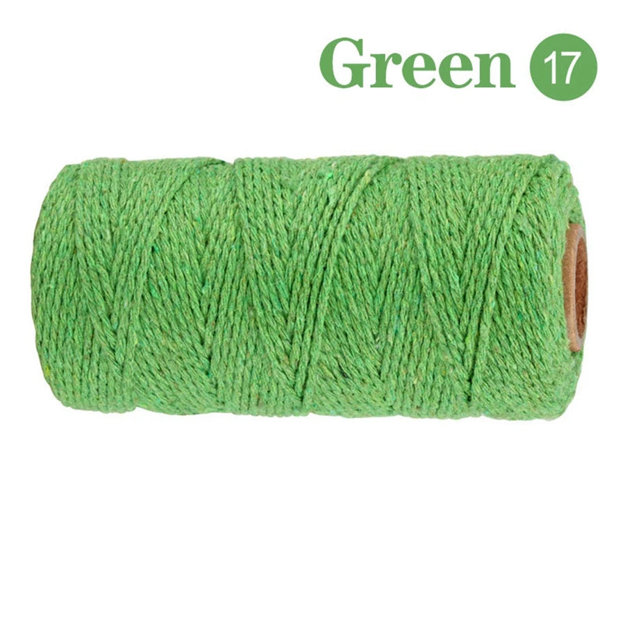 fil coton multicolore texturé naturel 100m 2mm enduit crafts sacs vêtements textiles maison