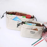 sac rangement toile imperméable multiusage réutilisable décontracté vert olive bleu marine crème