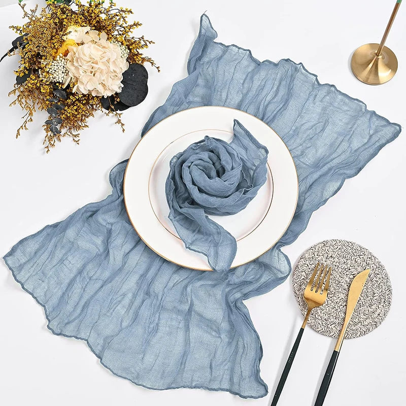 serviettes pliées crème plissées moderne lot table mariage fêtes extérieur
