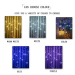 guirlande lumineuse flocons neige blanc multicolore clignotante noël moderne étanche festive mariage