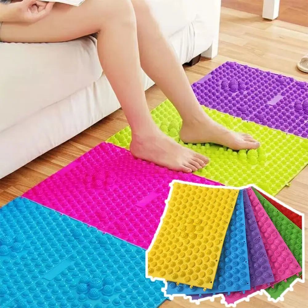 tapis massage points concaves violet vert rose bleu moderne opacité yoga circulation sanguine