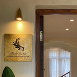 Eclairage mural moderne aluminium texturé argenté bronze extérieur 4000K 3000K led fixe