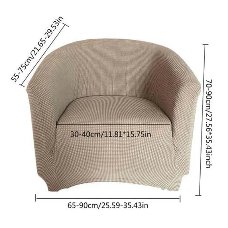 housse fauteuil velours bleu marine blanc moderne anti dérapante machine opaque