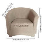 housse fauteuil velours bleu marine blanc moderne anti dérapante machine opaque