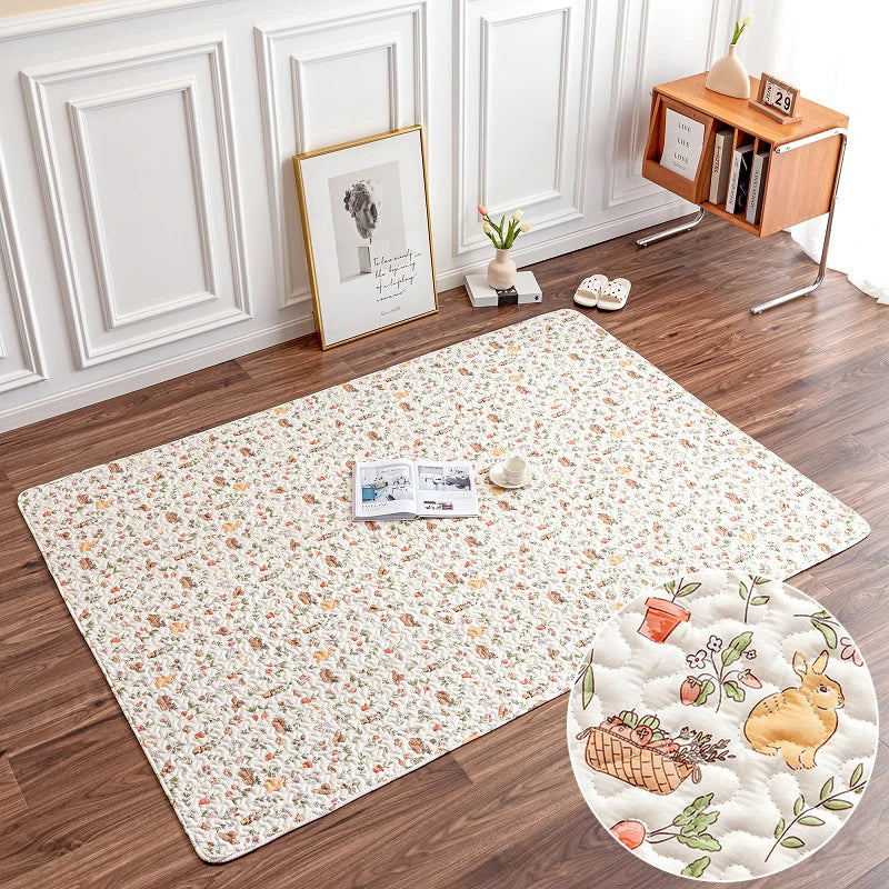 tapis sol animal compagnie coussin cage lapin cochon dindon mat doux imprimé animaux mignons