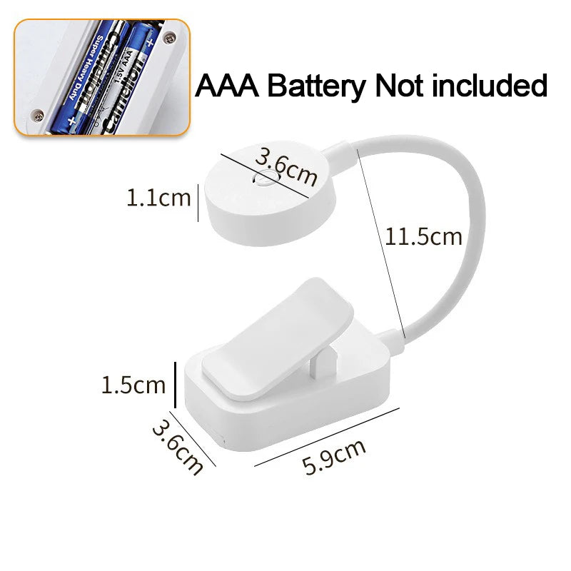 lampe pince led rechargeable usb blanc moderne protection yeux clip table étudiante