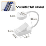 lampe pince led rechargeable usb blanc moderne protection yeux clip table étudiante
