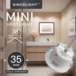 spots led ip65 3w 2700k 4000k 90260v ra92 noir blanc moderne adhésif