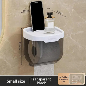 boîte mouchoirs réutilisable transparente moderne adhésif rouge blanche grise salle bain cuisine