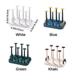 porte verres transparent moderne blanc bleu vert khakiversible utilisation multiple