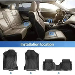 tapis sol voiture noir rayures horizontales moderne antidérapant waterproof clips inclusion full set