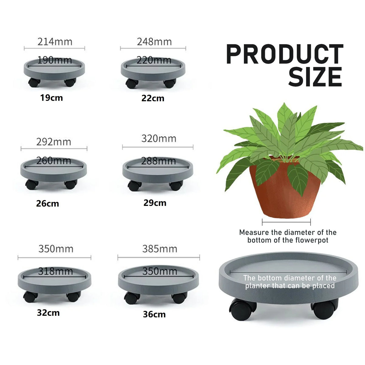plateau fleur mobile roues universelles grandes plantes pot occasion indoor outdoor moderne