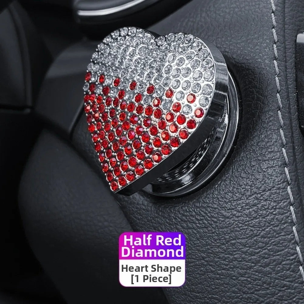 coeurs strass adhésifs modernes élégants rouge bleu argent