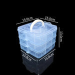 boîtes rangement transparentes étages clips poignées modernes organisation maison