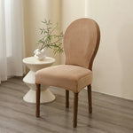 housse chaise moderne velours beige uni protection fauteuil mariage banquethôtel opaque